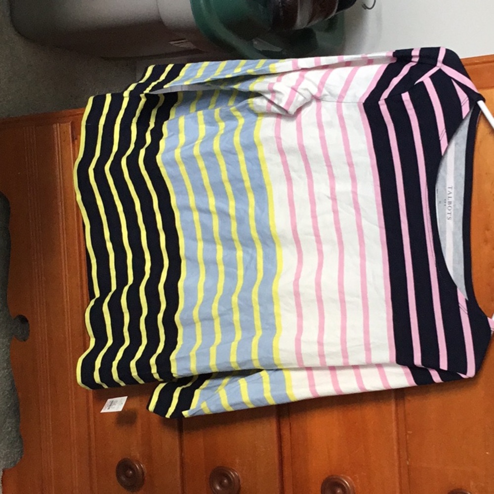 Striped long sleeve multicolor T-shirt